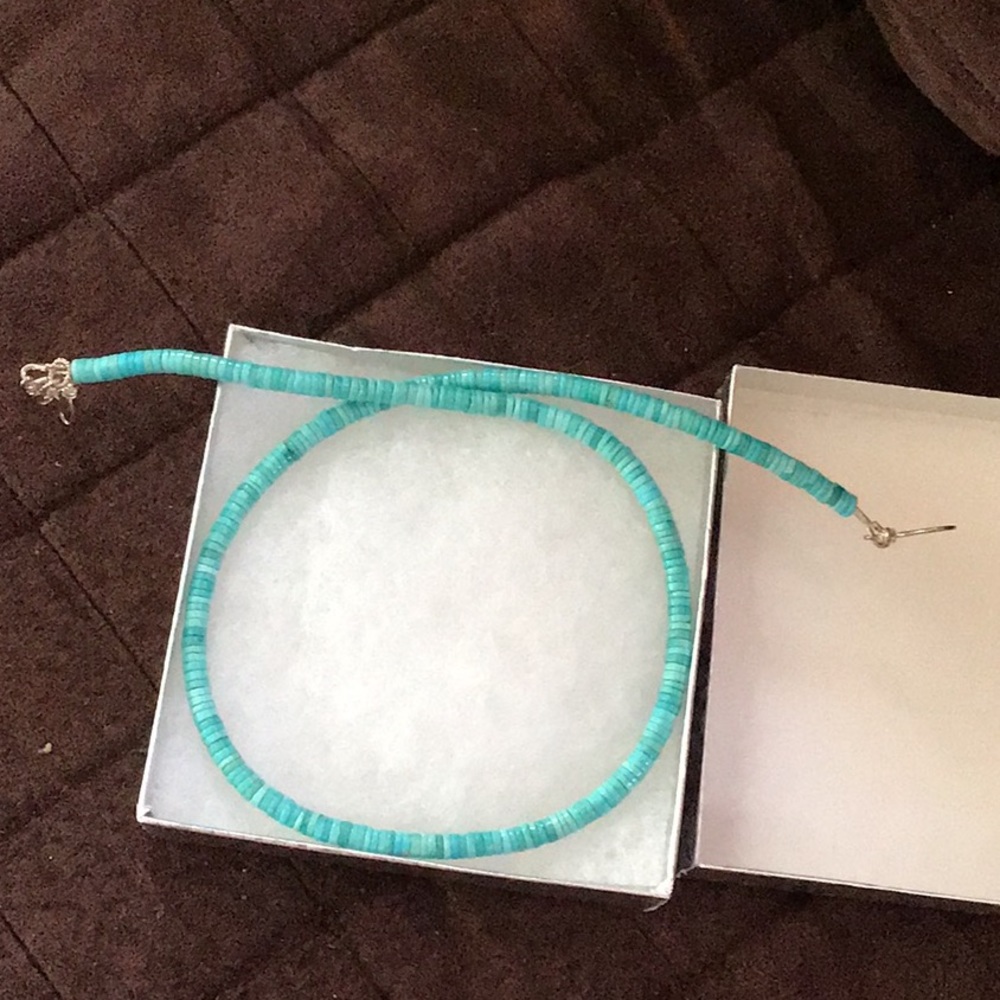 Cute beaded turquoise necklace